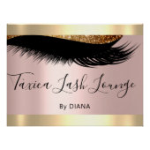 Makeup Artist Studio Eyelashes Extension Pink Poster (Vorderseite)