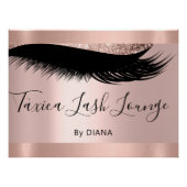 Makeup Artist Studio Eyelashes Extension Rose Poster (Vorderseite)