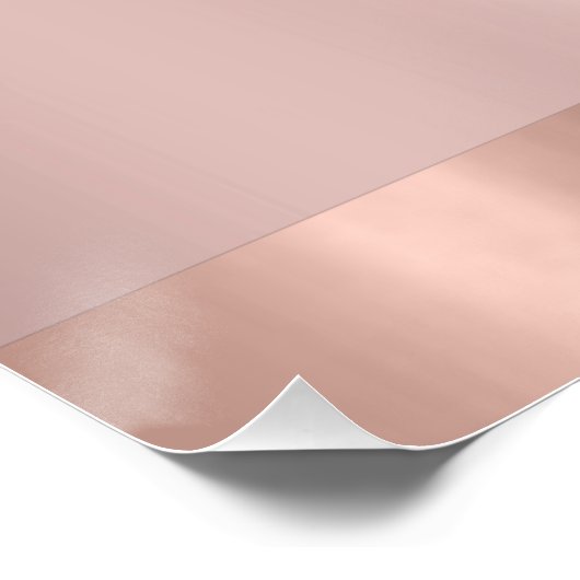 Makeup Artist Studio Eyelashes Extension Rose Poster (Ecke)