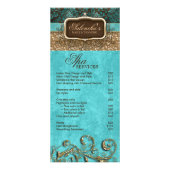 Makeup Artist Tanning Fashion Nail Salon Glitzer Werbekarte (Vorne)