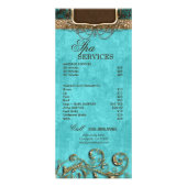 Makeup Artist Tanning Fashion Nail Salon Glitzer Werbekarte (Hinten)