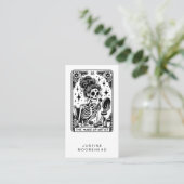 Makeup Artist Tarot Business Card Visitenkarte (Stehend Vorderseite)