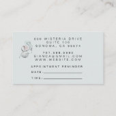 Makeup Artist Termin Erinnerung & Visitenkarte (Rückseite)