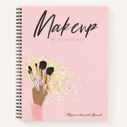 Makeup Artist Termin Log oder Business Notebook Notizblock (Vorderseite)