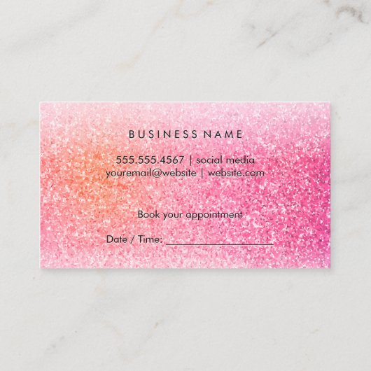 Makeup Artist Terminkarte (Rückseite)