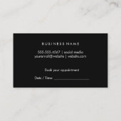 Makeup Artist Terminkarte (Rückseite)