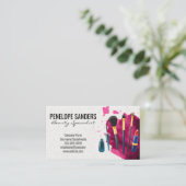 Makeup Artist Tools | Brush Stroke Visitenkarte (Stehend Vorderseite)