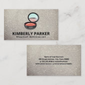 Makeup Artist Tools | GLITZER | Make Compact Visitenkarte (Vorne/Hinten)