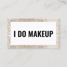 Makeup Artist Trendy Glam Business Card