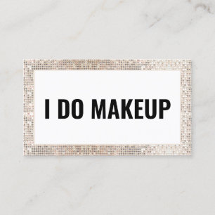 Makeup Artist Trendy Glam Business Card Visitenkarte