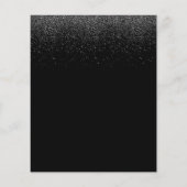 Makeup Artist Türkis Lipno Glitzer Salon Flyer (Hinten)