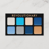 Makeup Artist Unique Blue Eyeshadow Pallete Visitenkarte (Vorderseite)