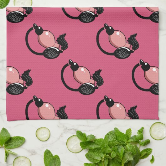 Makeup Artist Vintag Pink Parfümflaschen Handtuch (Gefaltet)