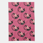 Makeup Artist Vintag Pink Parfümflaschen Handtuch (Vertikal)