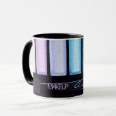 Makeup Artist Violet Blue Eyeshadow Tasse (Vorderseite Links)