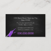 Makeup Artist/Violet Lipstick Visitenkarte (Rückseite)