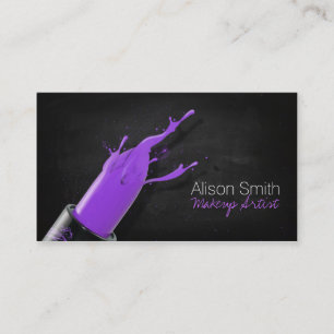 Makeup Artist/Violet Lipstick Visitenkarte