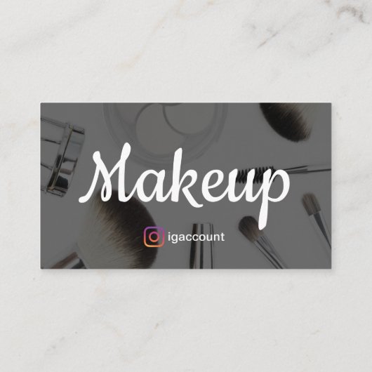 Makeup Artist Visitenkarte (Rückseite)