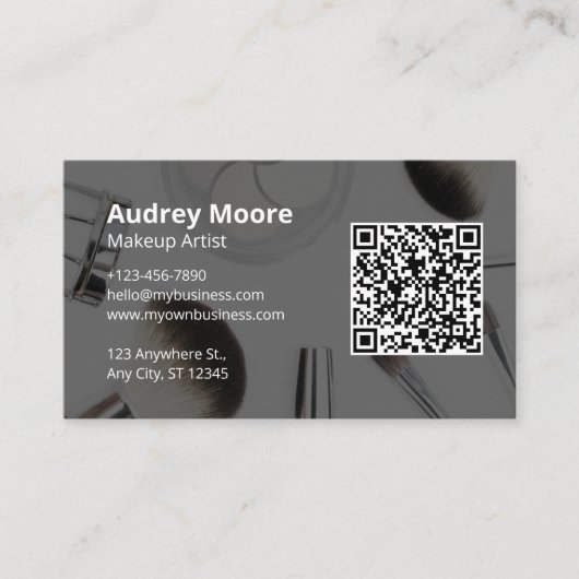 Makeup Artist Visitenkarte (Vorderseite)