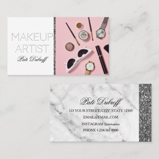 Makeup Artist Visitenkarte (Vorne/Hinten)