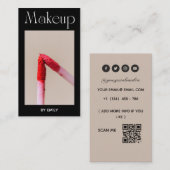 Makeup Artist Visitenkarte (Vorne/Hinten)
