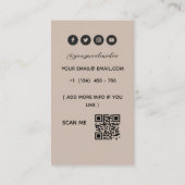 Makeup Artist Visitenkarte (Rückseite)