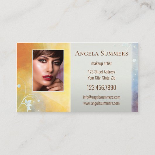 Makeup Artist Visitenkarte (Rückseite)