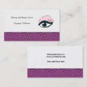 Makeup Artist Visitenkarte (Vorne/Hinten)