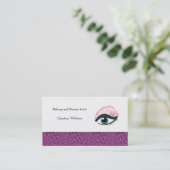 Makeup Artist Visitenkarte (Stehend Vorderseite)