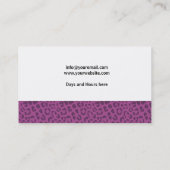 Makeup Artist Visitenkarte (Rückseite)