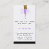 Makeup Artist Visitenkarte (Rückseite)