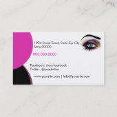 Makeup artist visitenkarte (Rückseite)