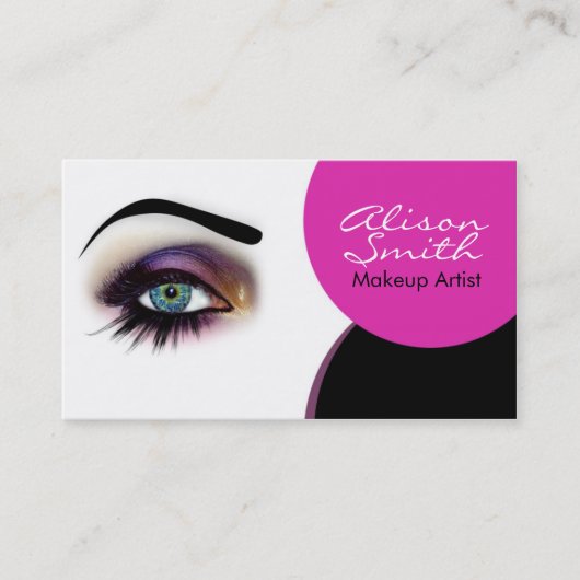 Makeup artist visitenkarte (Vorderseite)