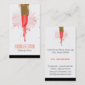Makeup Artist Visitenkarte (Vorne/Hinten)