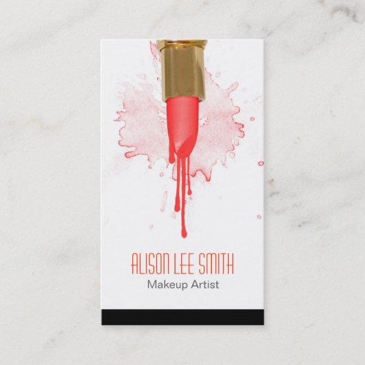 Makeup Artist Visitenkarte (Vorderseite)