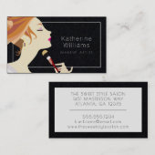 Makeup Artist Visitenkarte (Vorne/Hinten)