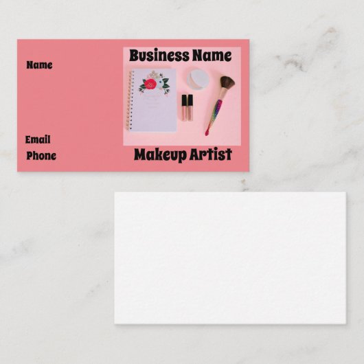 Makeup Artist Visitenkarte (Vorne/Hinten)