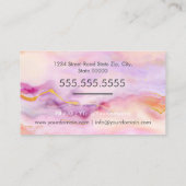 Makeup Artist Visitenkarte (Rückseite)