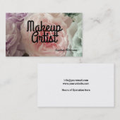 Makeup Artist Visitenkarte (Vorne/Hinten)