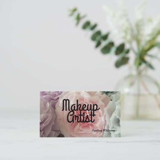 Makeup Artist Visitenkarte (Stehend Vorderseite)