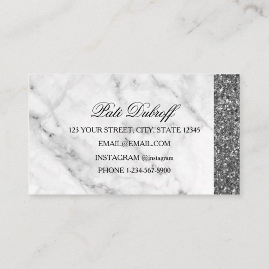 Makeup Artist Visitenkarte (Rückseite)