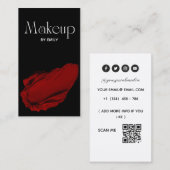 Makeup Artist Visitenkarte (Vorne/Hinten)