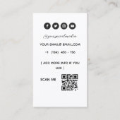 Makeup Artist Visitenkarte (Rückseite)