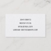 Makeup Artist Visitenkarte (Rückseite)