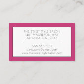 Makeup Artist Visitenkarte (Rückseite)