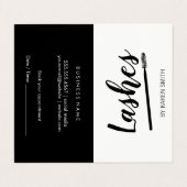 Makeup Artist Visitenkarten (Außenseite Aufgefaltet)