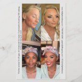 Makeup Artist Vor und Nach Flyer (Hinten)