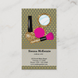Makeup artist - wählen Sie Hintergrundfarbe Visitenkarte