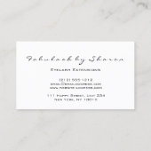 Makeup Artist WELLNESS-CENTER Lashes Rose Logo Mon Visitenkarte (Rückseite)