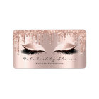 Makeup Artist Wimpern Glitzer Rose